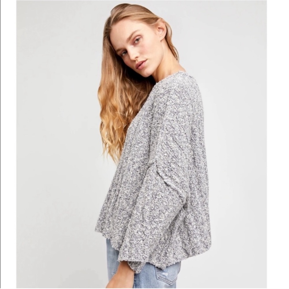 NWT Free People Oversized Cropped Sweater - Picture 7 of 16